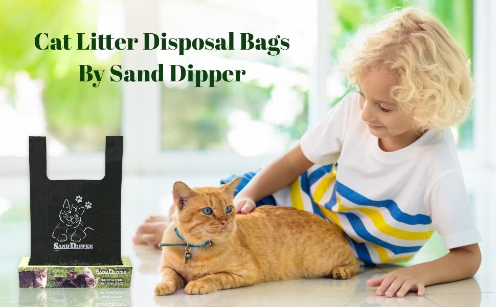 Sacs litière Sand Dipper, usage quotidien pratique pour la propreté domestique.