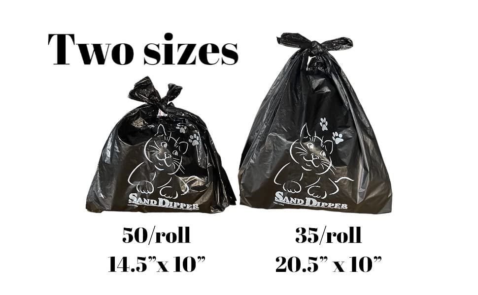 Sacs litière Sand Dipper pour chats et chiens, polyvalents et propres.