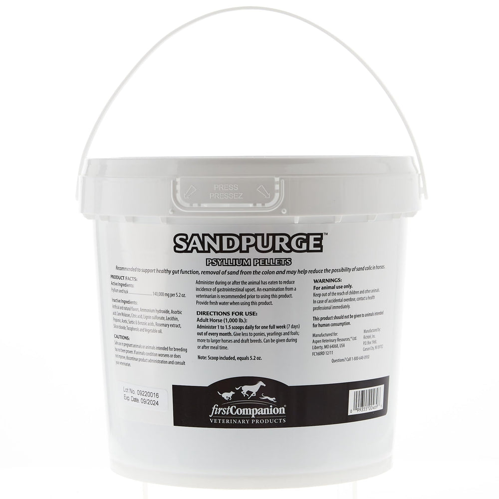 SandPurge Psyllium Pellets - texture et apparence rassurantes, favorisant un rituel quotidien digestif.