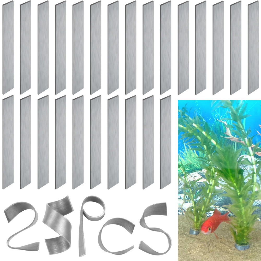 SANJHFF poches poids pour plante d'aquarium ensemble 25 pièces, stabilise les plantes.