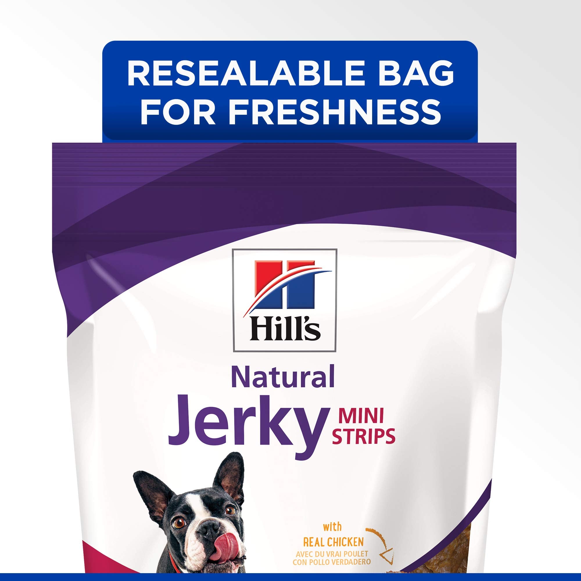 Sans conservateurs ni aromes artificiels – poulet Hill's Jerky Mini-Strips