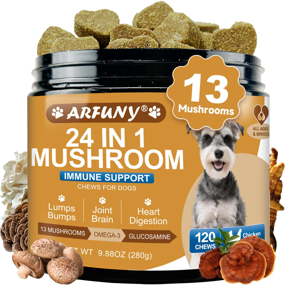 SANTKOL champignons pour chiens – queue de dinde: soutien immunitaire et vitalité.