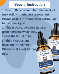SANTKOL L-Lysine pour chats – gouttes-poulet, saveur appréciée par les félins.