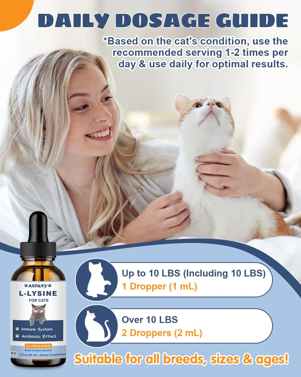 SANTKOL L-Lysine pour chats – soutien immunitaire potentiel et bien-être général.