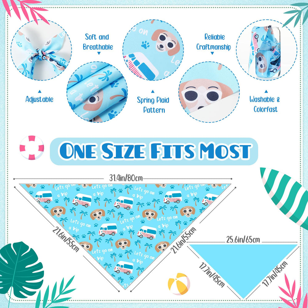 Bandana Sanwuta pour chien – ananas, couleur vive pour promenades