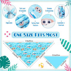 Bandana Sanwuta pour chien – ananas, couleur vive pour promenades