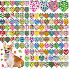 Bandana Sanwuta pour chien, motif fruits été, idéal pour promenades colorées et photos