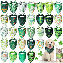 Bandana Sanwuta pour chien Saint Patrick ensemble festif pour séances photo.