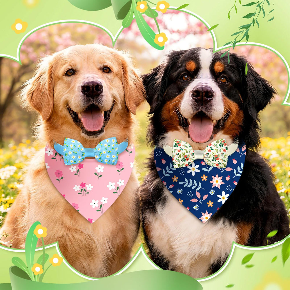 Sanwuta bandana couleur vive pour chien, facile à attacher et partager.