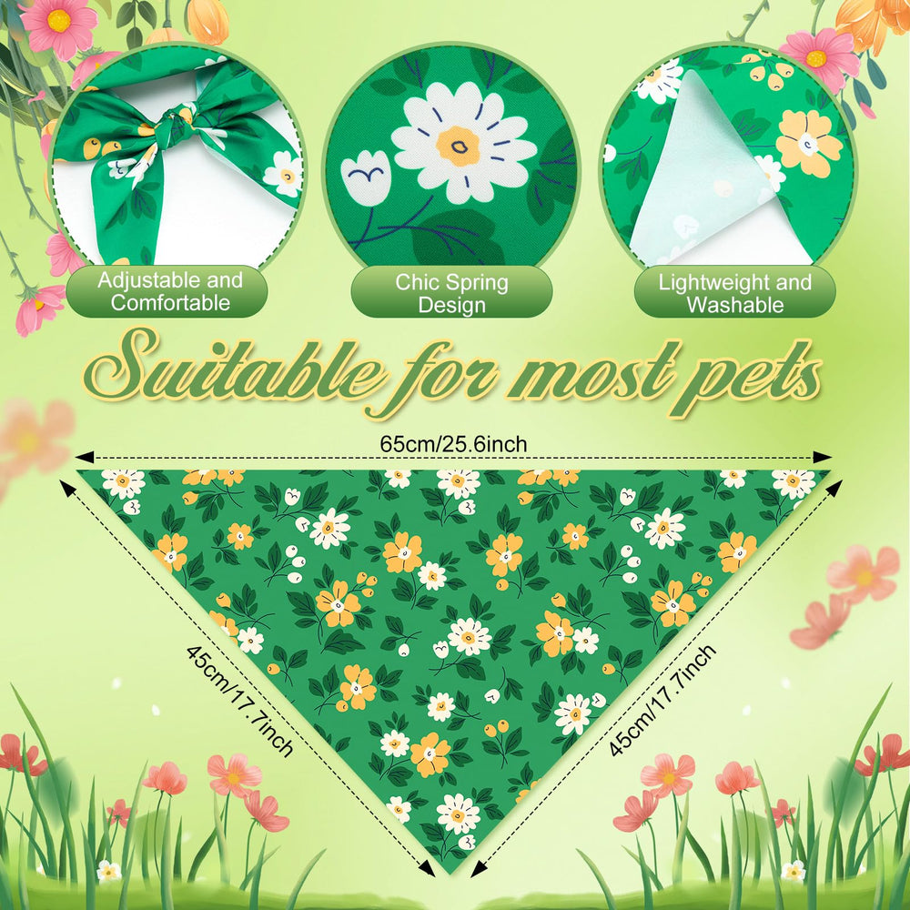 Sanwuta bandana imprimé floral triangle, touche colorée pour sorties photo.