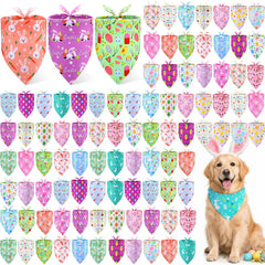 Bandana Sanwuta pour chien – motif lapin, idéal pour une photo festive.