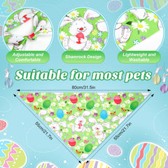 Bandana Sanwuta paques pour chien, motif carotte, effet festif assuré.