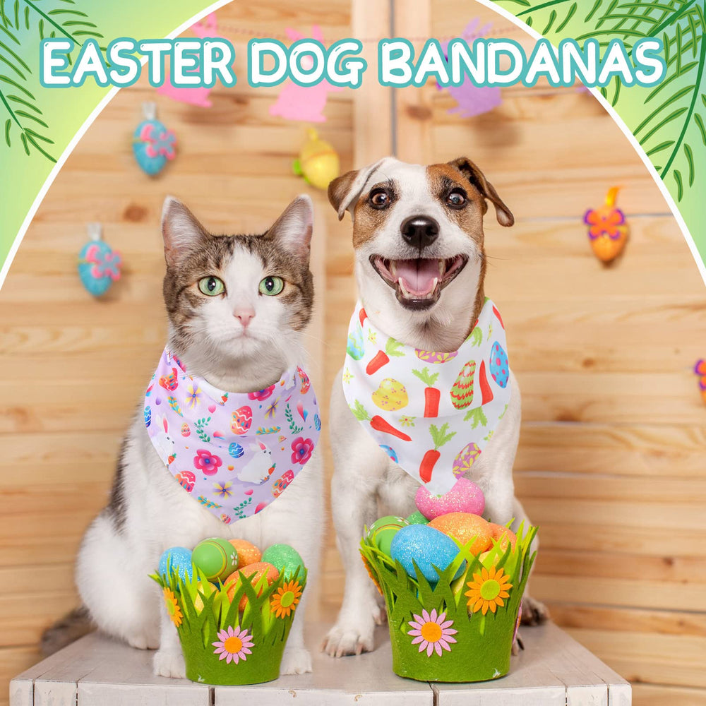 Bandanas Sanwuta paques chien, idée déco festive pour sortie en famille