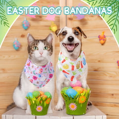 Bandanas Sanwuta paques chien, idée déco festive pour sortie en famille