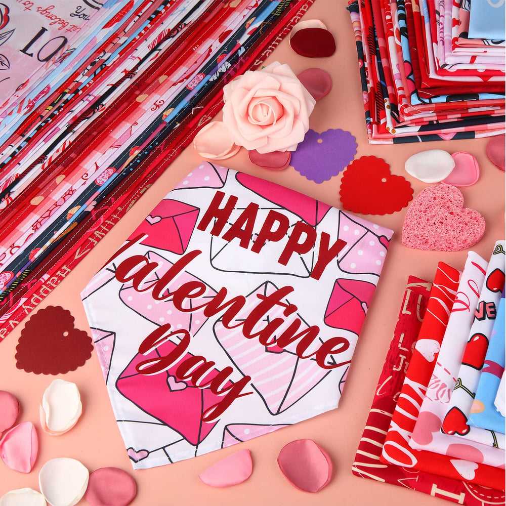 Design Saint-Valentin Sanwuta avec motifs cœur multicolores pour sorties et photos.