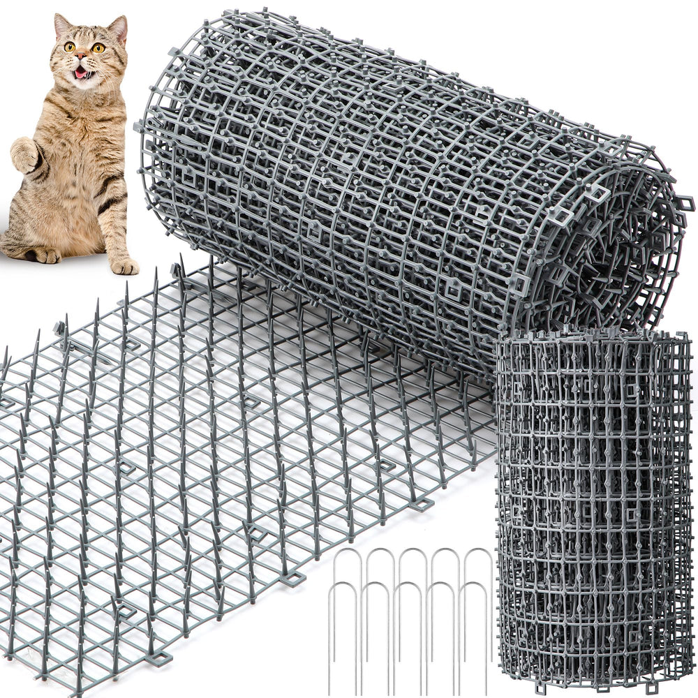 Sanwuta tapis-piques-chats exterieur, barrière discrète pour jardin et balcon