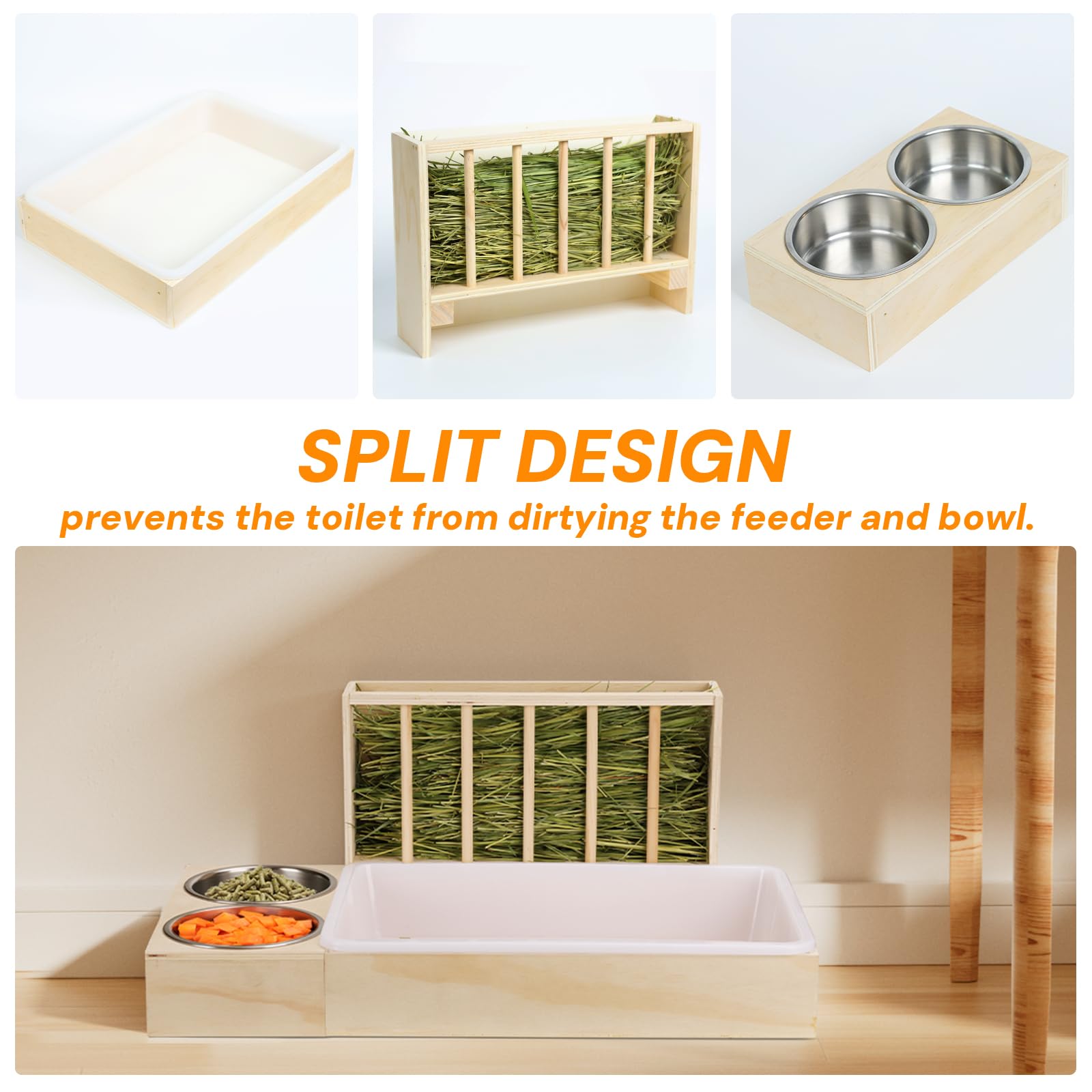 SANXHAMSTER bois-solide: structure stable et durable pour petits compagnons.
