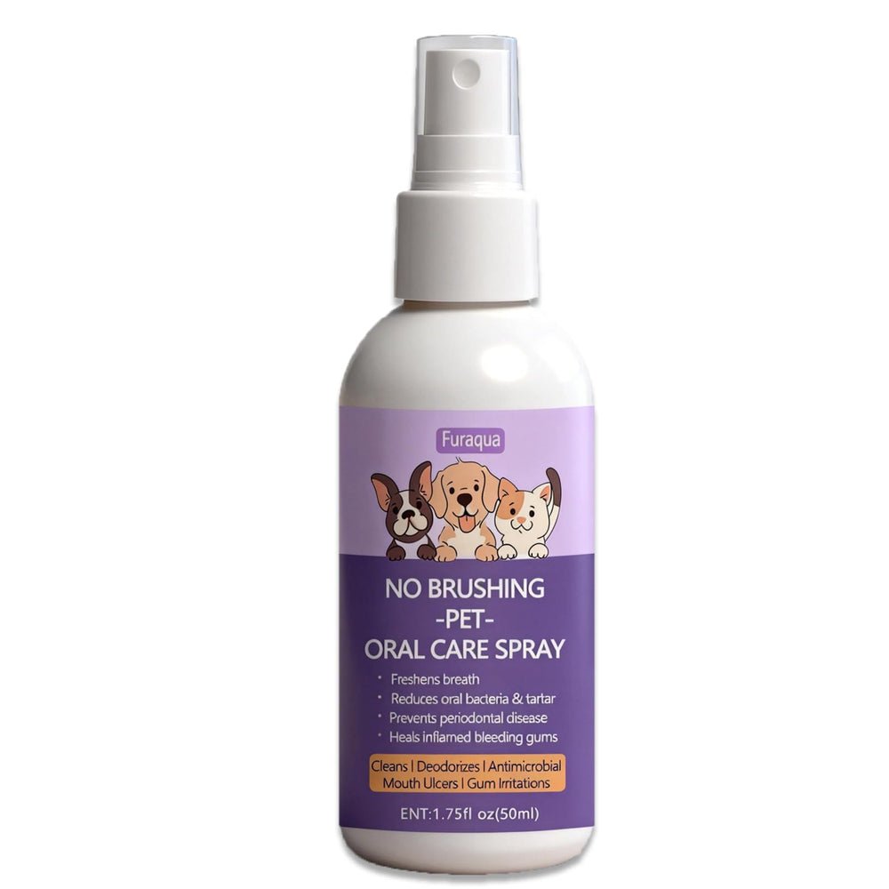 SAPURAIS Furaqua Spray dentaire – bouteille pour chien, haleine plus fraîche.