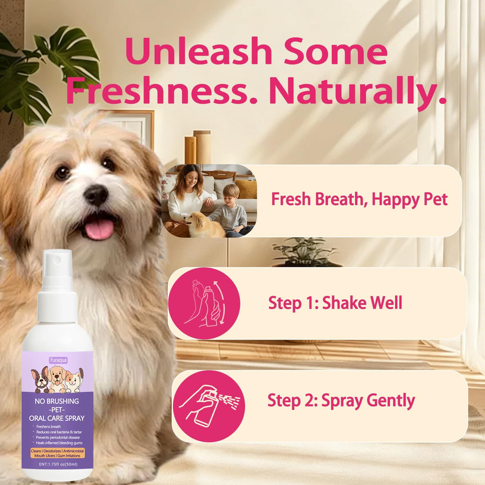 SAPURAIS Furaqua Spray – adapté chiens et chats, pratique sans brossage.