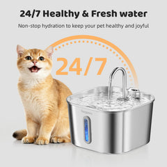 SARPAWS fontaine 2,2 L, grande capacité utile pour chats