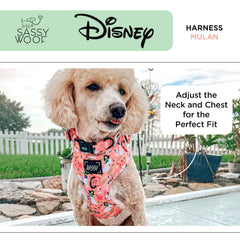Harnais Sassy Woof Disney Mulan ajustement au cou et poitrine pour toutes tailles