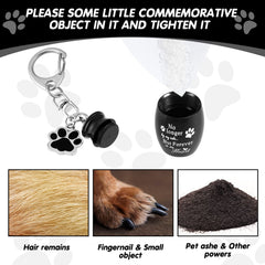 Sasylvia porte-urne chien chaine noir - rangement discret pour souvenirs.