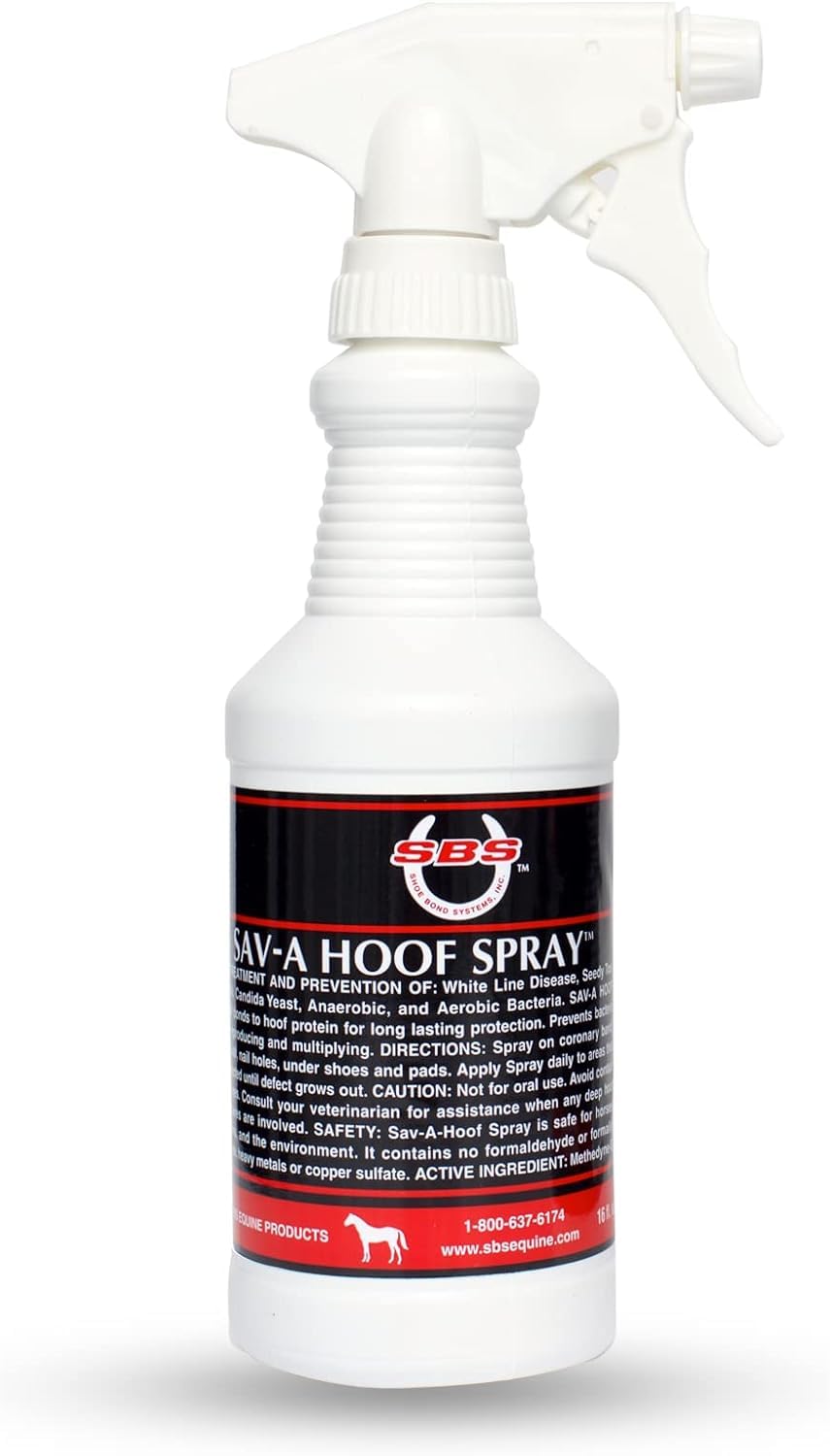 Sav-A-HOOF SBS Equine Spray — bouteille pratique pour protéger le sabot.