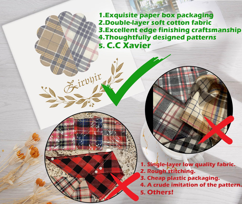 Saviar bandana chien triangle bouton – aperçu du dos et du bouton