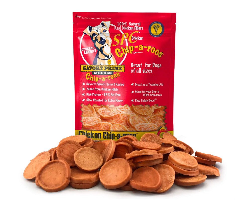 Savory Prime Chicken Chip-A-Roos — délicieuse odeur de poulet pour stimuler l'appétit.
