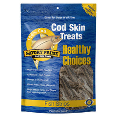 Savory Prime tranches de peau de morue en emballage 8 oz, protéine naturelle.
