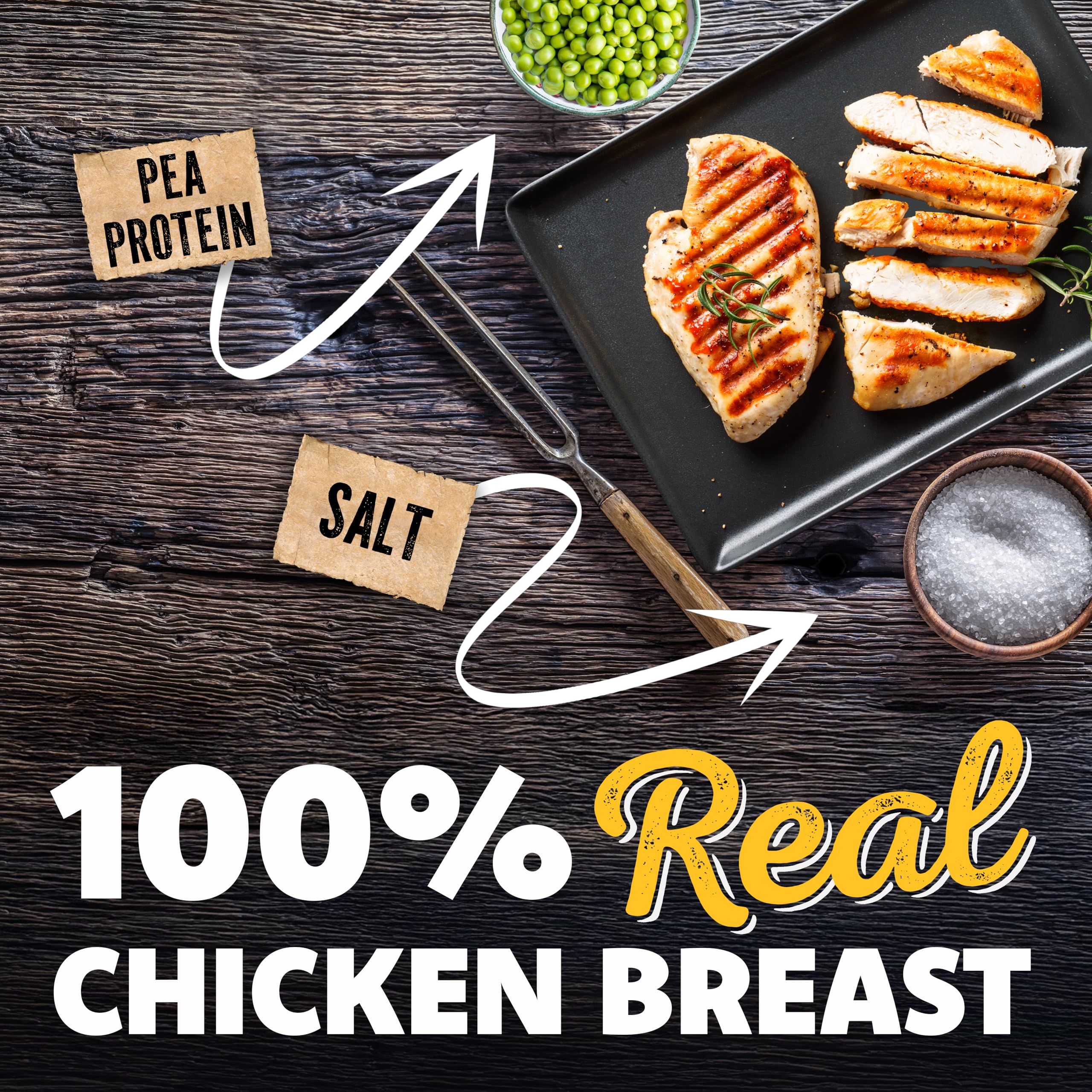 Savory Prime Jerky de poulet — morceaux naturels, texture tendre pour chiens.