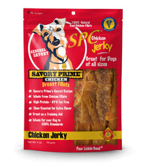 Savory Prime sac poulet jerky 4oz, snack pratique pour chien
