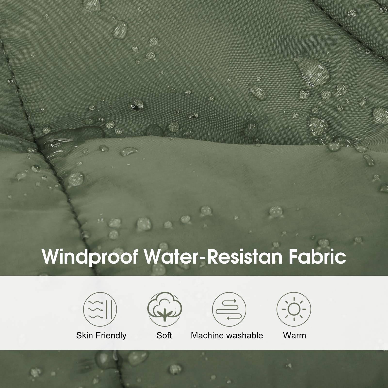 Manteau SAWMONG avec harnais dorsal pour fixer une laisse.