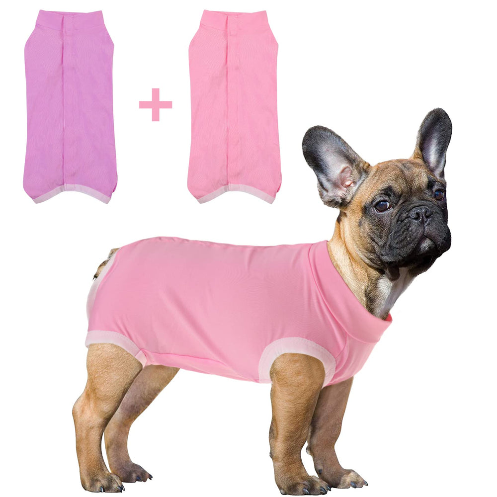 SAWMONG vêtement de récupération chien violet, favorise la mobilité sans gêner l’alimentation.