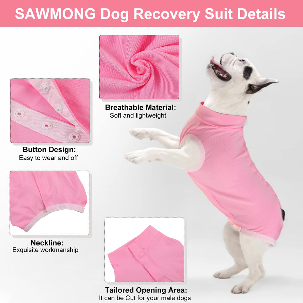 SAWMONG tenue de récupération, mobilité accrue pour chien et facilité de déplacement.