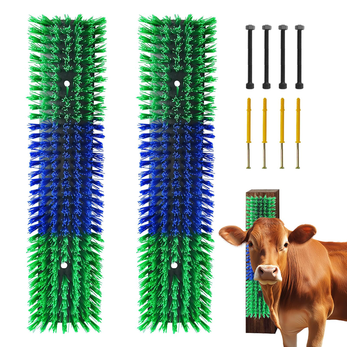 Sayutie brosse-grattage élevage ensemble deux pièces, toilettage doux et pratique