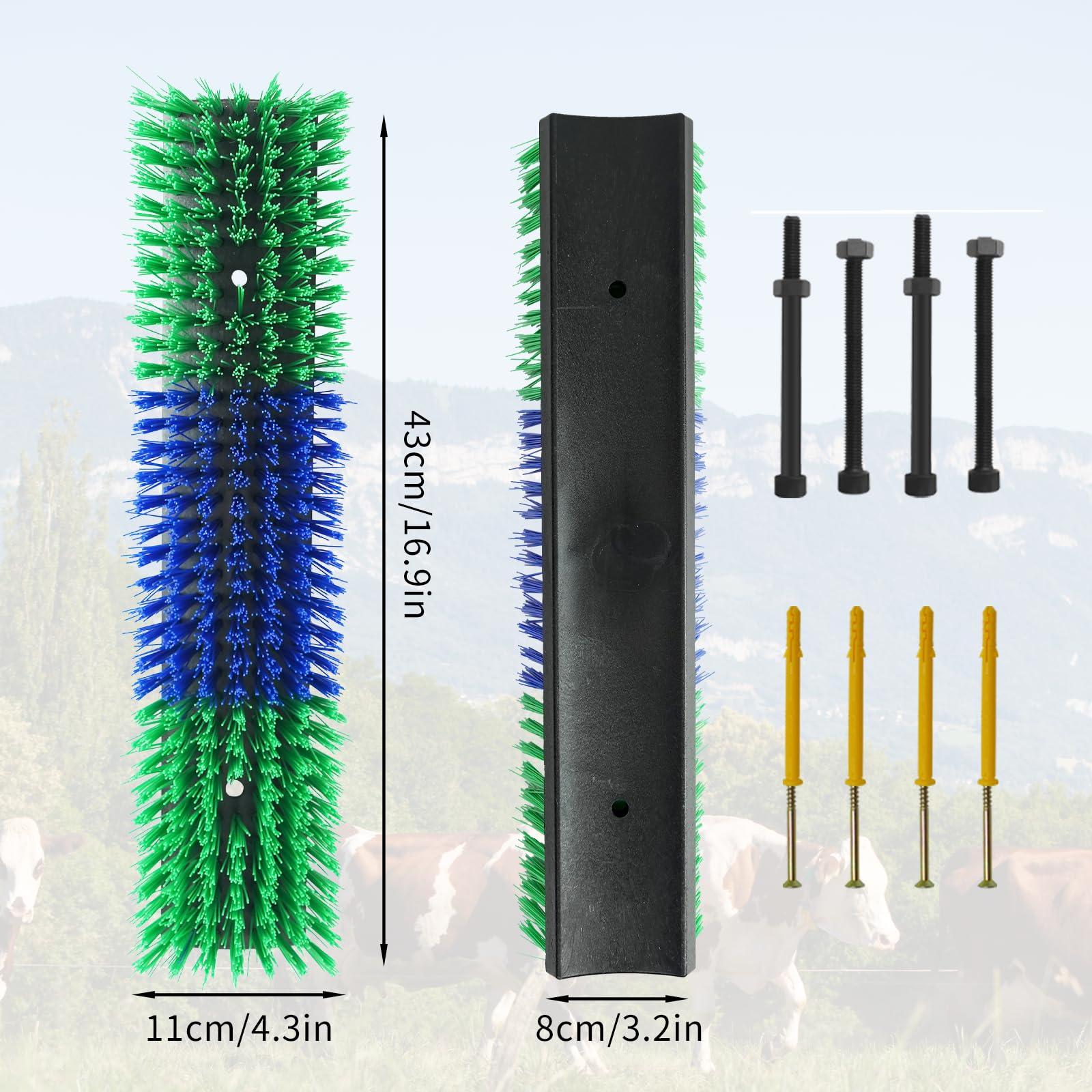 Sayutie brosse grattage peau saine animaux, pelage propre et brillant.