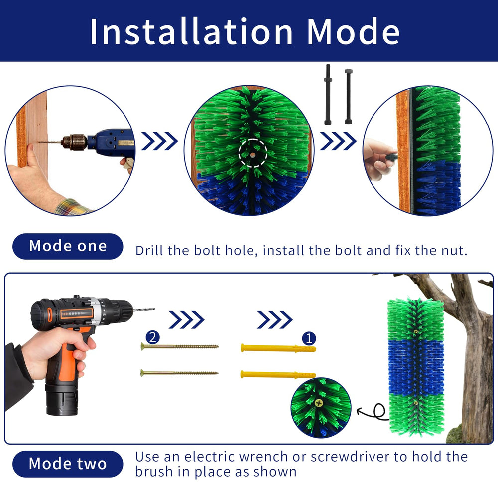 Sayutie Brosse de Grattage: fixation robuste grâce aux vis incluses.