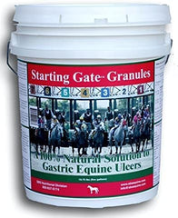 Granules SBS Equine Starting Gate dans l'emballage, prêt à l'emploi quotidien.