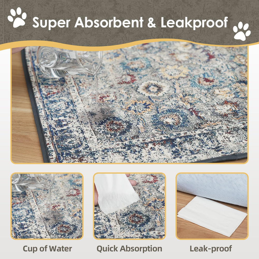 SCLOSE Tapis lavable offrant protection meubles grâce à une couche étanche TPU