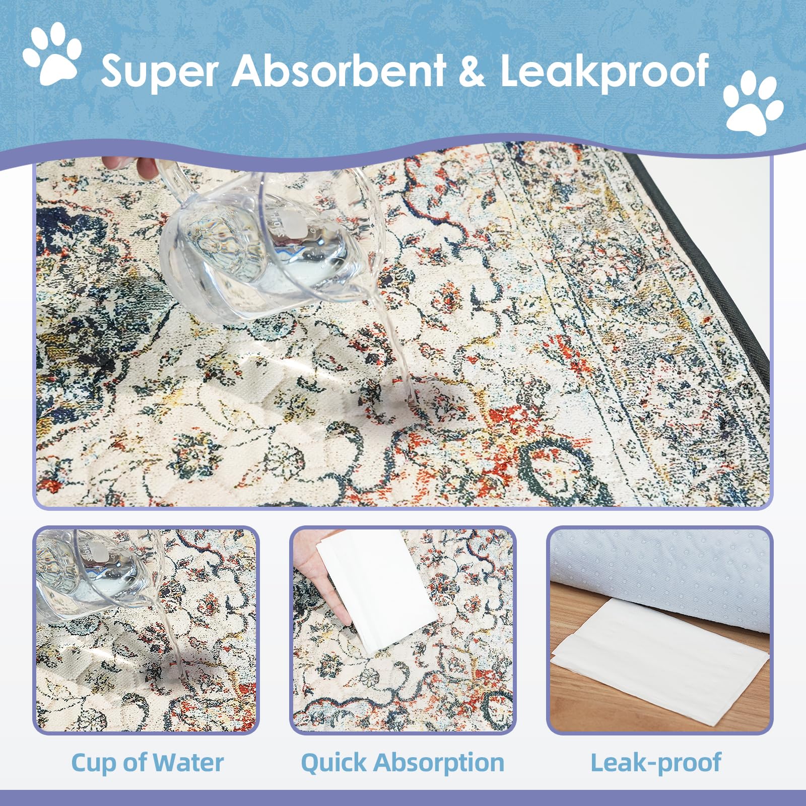 SCLOSE tapis-pour-chiens impression-pattern: design élégant et pratique.