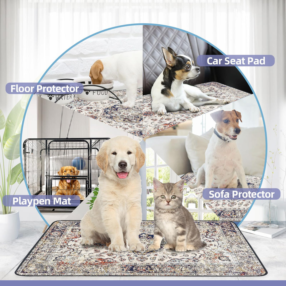 SCLOSE tapis-pour-chiens protection-meubles: couche TPU étanche protège sols et meubles.