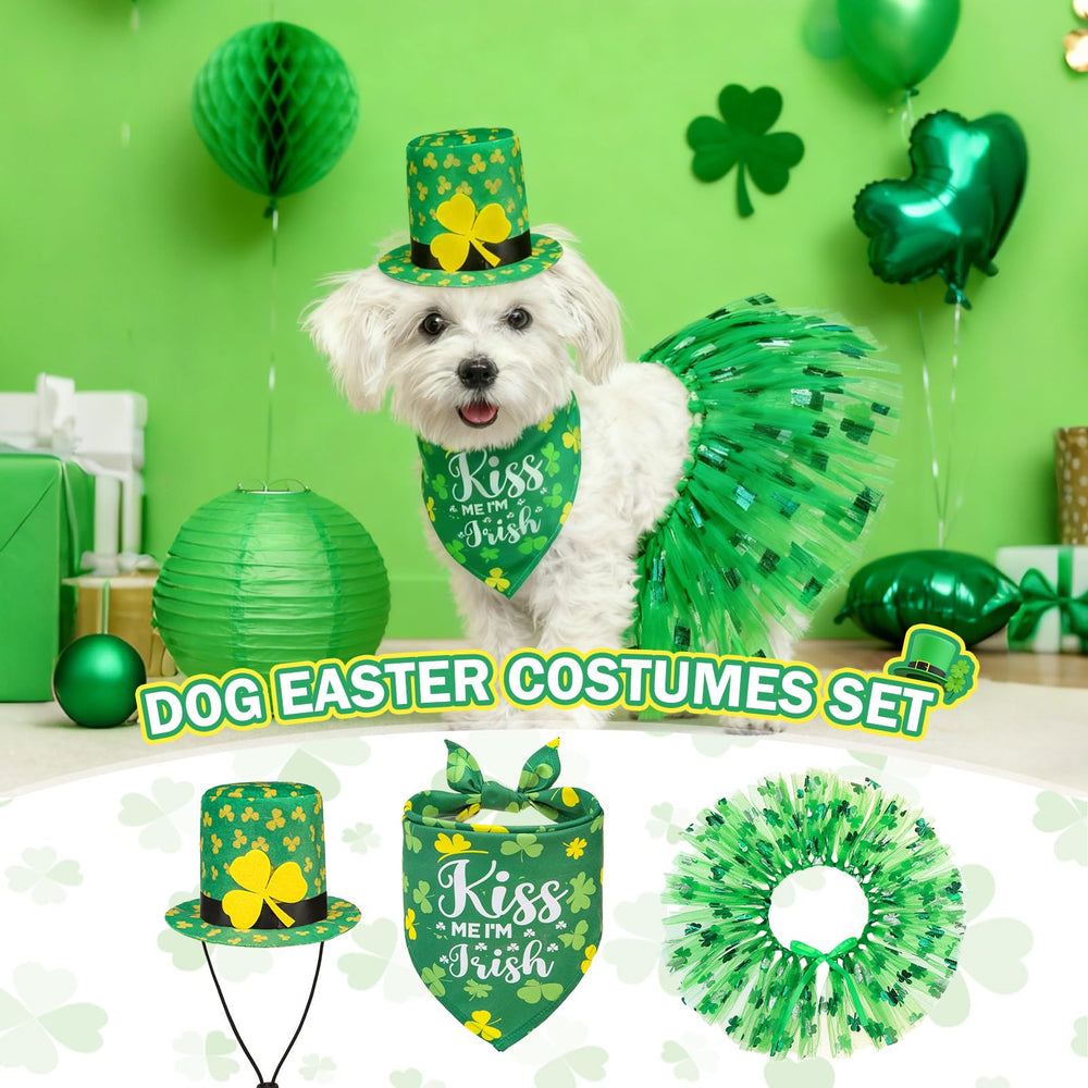 SCENEREAL bandana vert Saint-Patrick, accessoire léger pour un look coordonné.