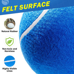 SCENEREAL balles géantes en caoutchouc, texture douce pour les dents et durabilité.