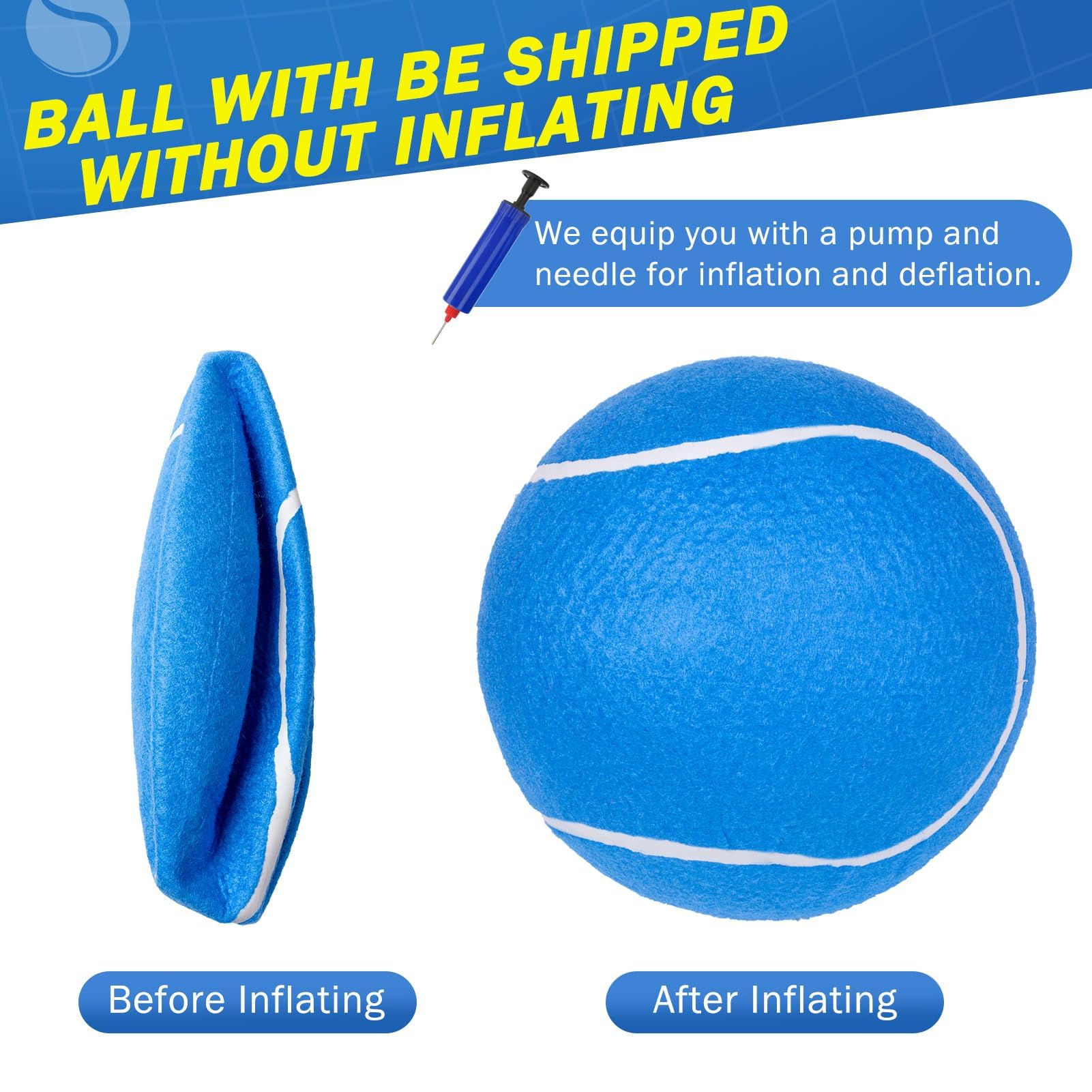 SCENEREAL jouet-ball géante adapté aux jeux en extérieur avec les chiens.