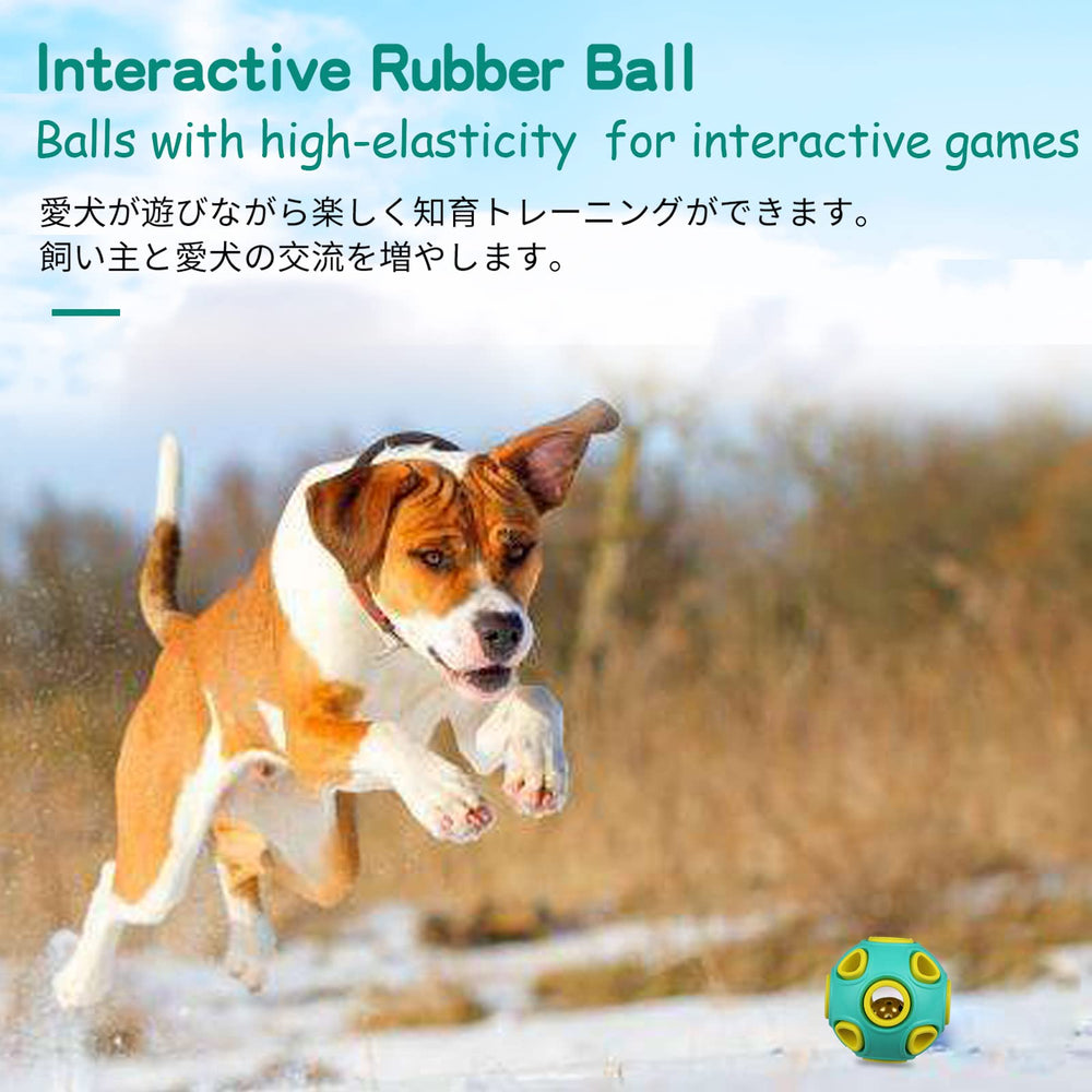 SCHITEC balle-chien-couleurs-vives: stimule l’attention et le jeu
