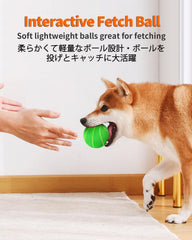 SCHITEC balle élastique et rebondissante, idéale pour lancer et récupérer.