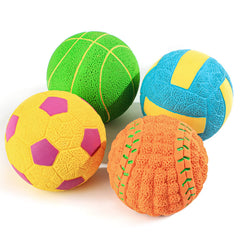 SCHITEC balles miniatures en latex avec sifflement, parfaites pour petits chiens.