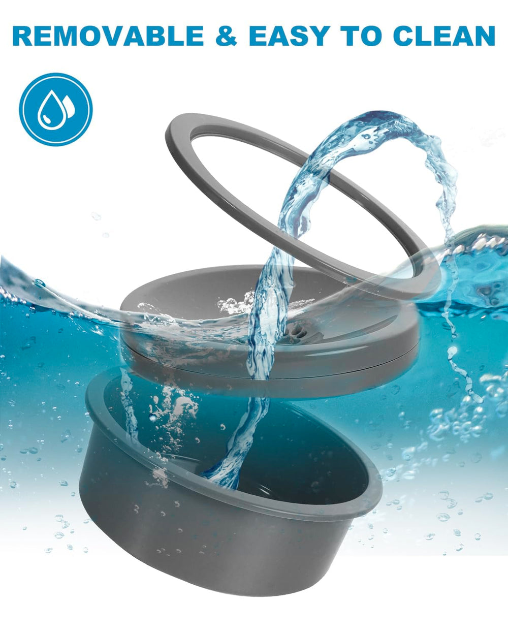 SCHITEC bol eau chien et chat, idéal pour hydratation quotidienne