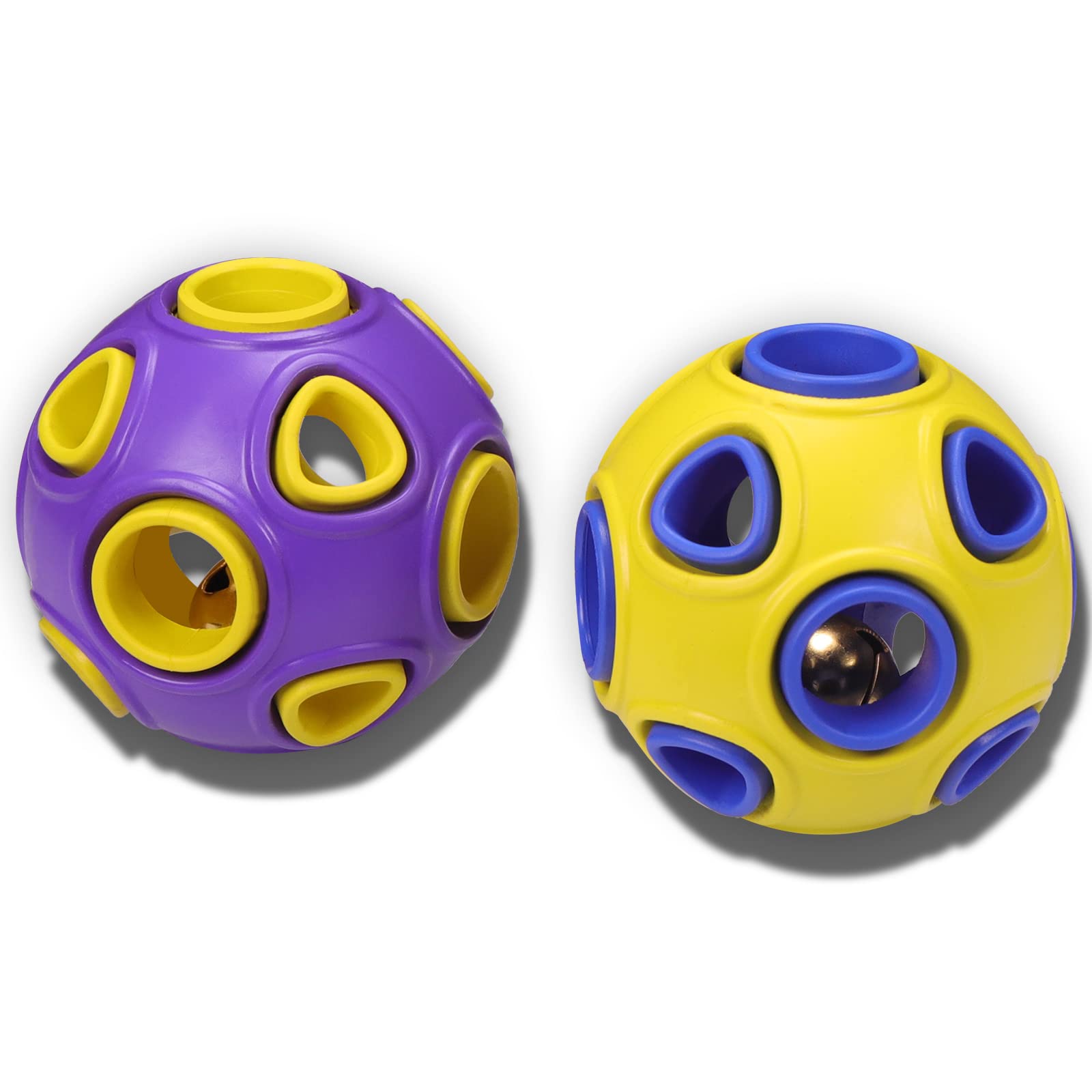 SCHITEC boule chien avec cloche 3pouces : attire l'attention et stimule le jeu.